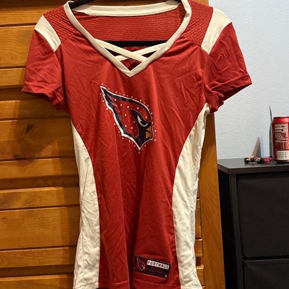 Red and White Football Team T-Shirt - Picture 1 of 2